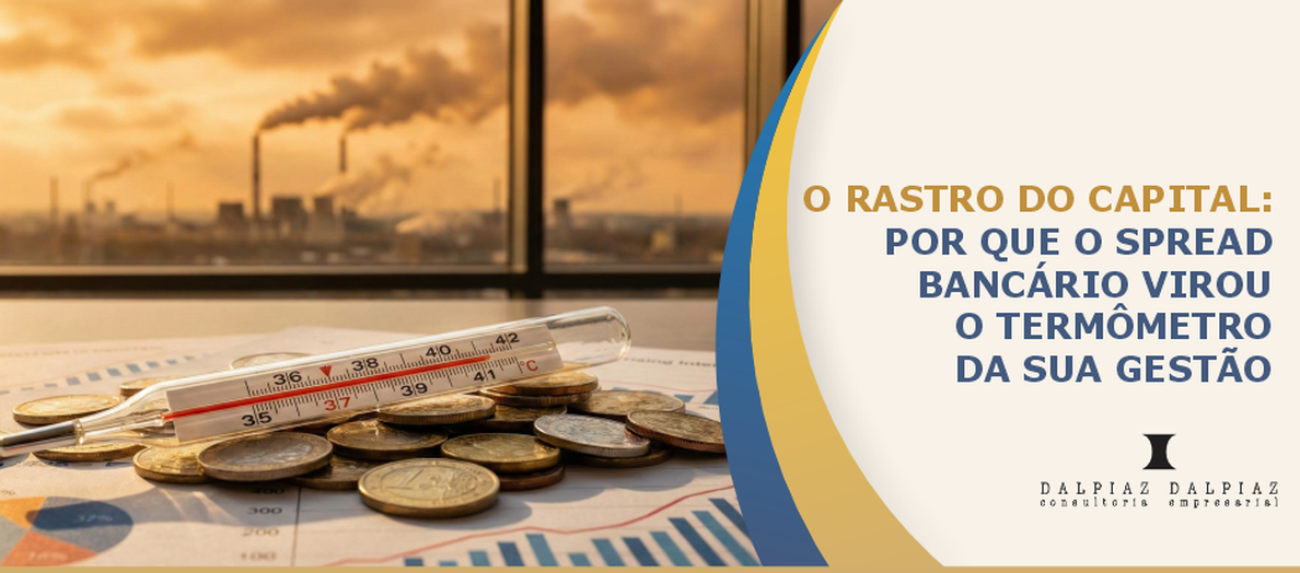 O rastro do capital: por que o spread bancário virou o termômetro da sua gestão